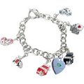 Metal Link Gaming Charm Bracelet